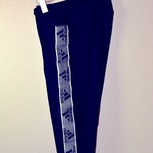 Low Rise Adidas Cropped Workout Pants